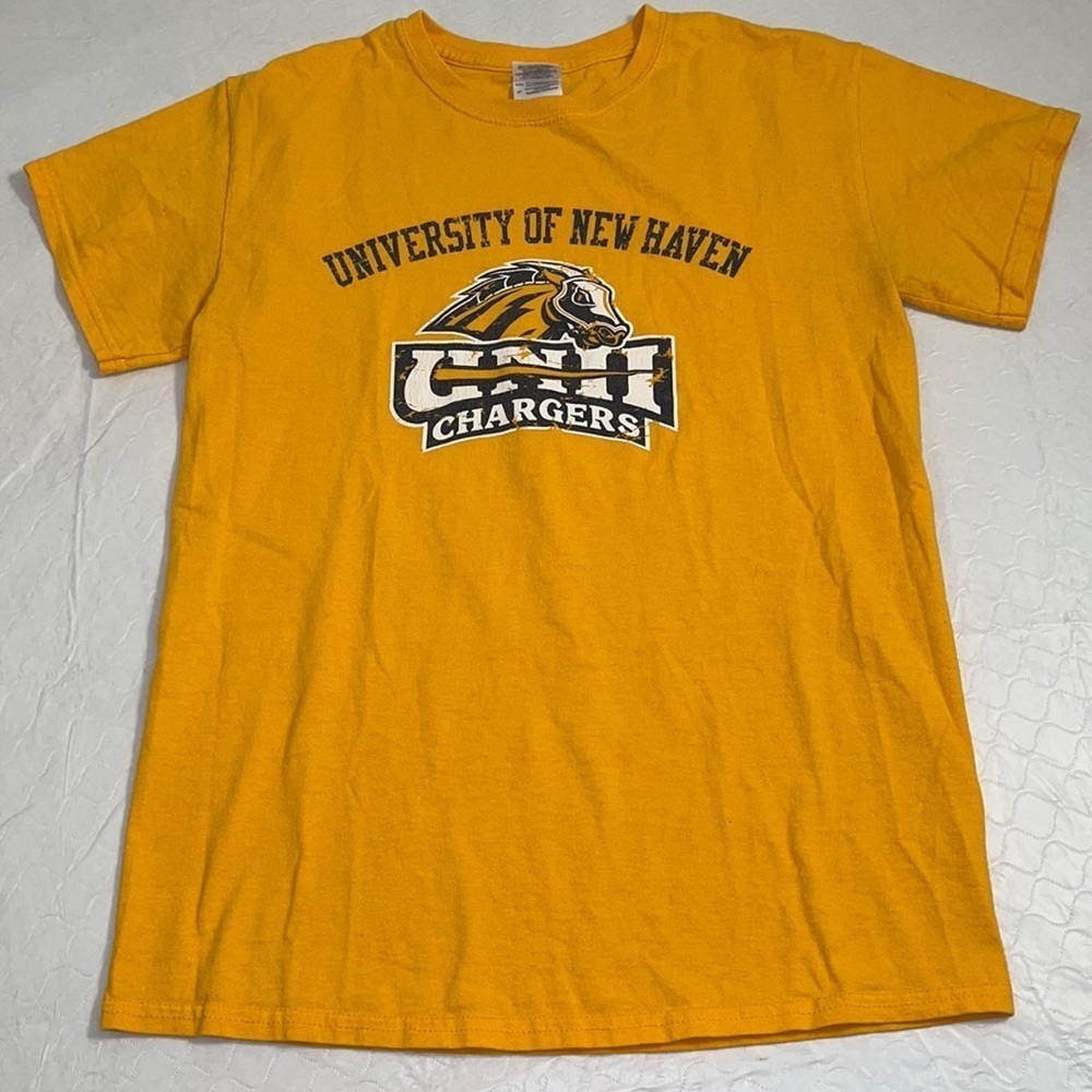 Gildan University of New Haven gold short sleeve t-shirt